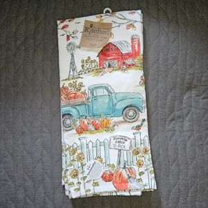 KayDee Designs Dual Purpose Towel Pumpkin Autumn Theme 2 Pack - NWT